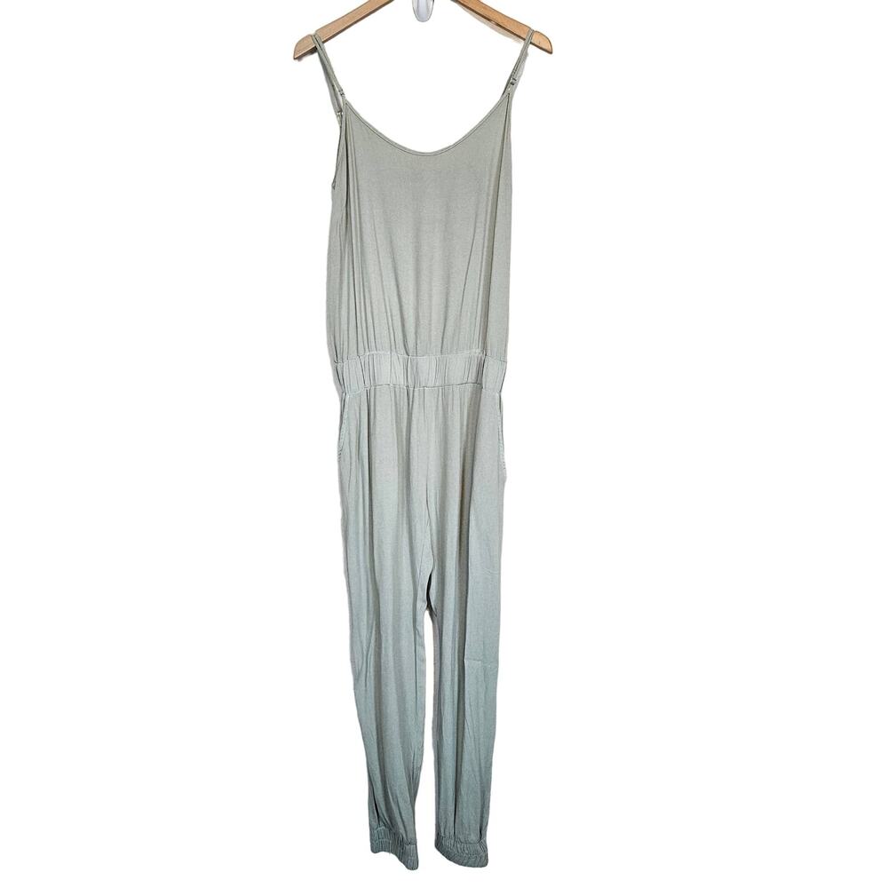 Monrow Green Crepe Cami Jumpsuit Women's Small